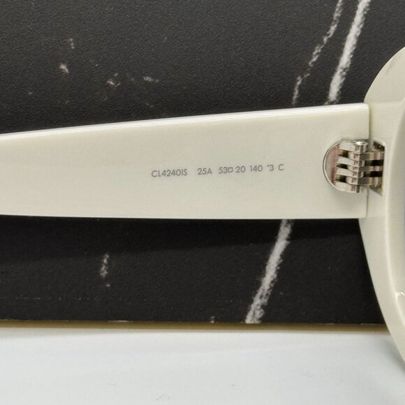 NEW CL4240IS 25A CELINE WOMEN SUNGLASSES IVORY EYEWEAR CELINE - Picture 11 of 13